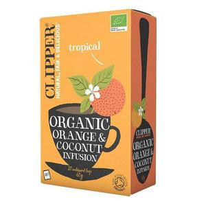 Clipper Orange & Coconut te ekologiskt - 20 tepåsar