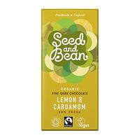 Seed&Bean Mörkchoklad 58% med Citron & Kardemumma Ekologisk - 85