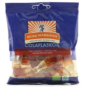 Små gelécolaflaskor.