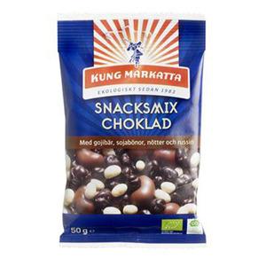 Kung Markatta Snacksmix Choklad är en riktig smakupplevelse - perfekt för att skämma bort dig själv!