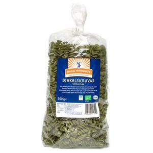 Kung Markatta Speltskruvar spirulina har en fin grön färg kommer från närande spirulina.