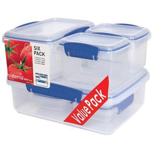 Sistema förvaringslådor Six Pack är ett förvaringsset med 6 delar, perfekta att stapla