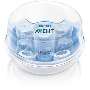 Avent steriliseringsapparat steriliserar snabbt och enkelt nappflaskor, bitringar och andra saker till ditt barn så att det skyddas mot skadliga bakterier.