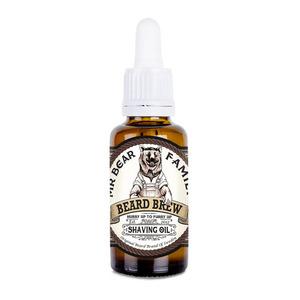 Mr Bear Beard Brew Shaving Oil är en rakolja som uteslutande kommer från naturliga oljor.
