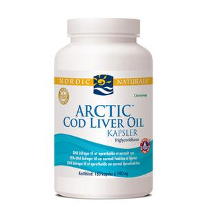 Nordic Naturals Arctic Cod Liver Oil m. citron - 180 kapslar