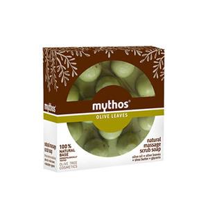 Mythos Massage Scrub Soap Olive Leaves är en perfekt tvål för ett avkopplande bad.