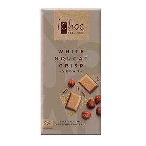 Ekologisk veganchoklad med nougatcrisp från Ichok