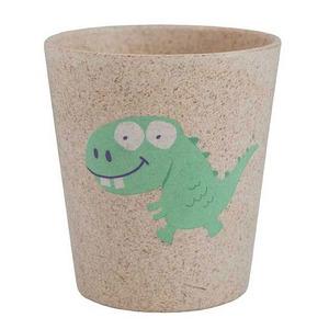 En trevlig tandborstmugg med gulligt djurmotiv.
