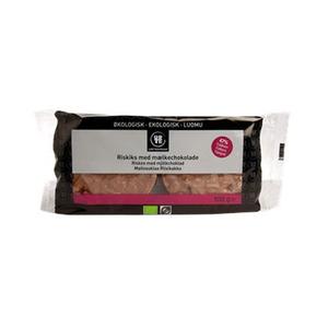 Ekologiska riskakor med mjölkchoklad.