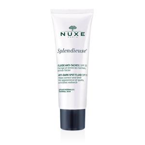 Nuxe Splendieuse Fluid SPF20 minskar färg och storlek på pigmentering.