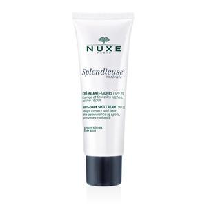 Nuxe Splendieuse Creme SPF20 minskar färg och storlek på pigmentering.