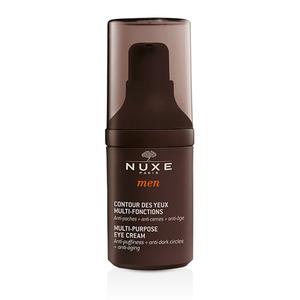 Nuxe Men Eye Cream är en multifunktionell ögonkräm. Den både reducerar påsar, mörka ringar och skyddar även huden mot för tidigt åldrande.