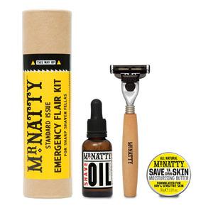 Mr Natty Emergency Flair Shave Presentförpackningen är den perfekta presenten till någon välpreparerade gentleman!