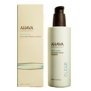 Ahava All In One Toning Cleanser är baserad på mineraler som både renar, tonar och tar bort både ansikte- och ögonmakeup.