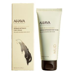 Ahava Dermud Intensive Foot Cream ger intensiv vård för torra och nariga fötter, samtidigt förhindras framtida torkning.
