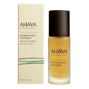 Ahava Extreme Night Treatment är en koncentrerad och närande nattlig bearbetning som förbättrar hudens fasthet samt minskar rynkor.