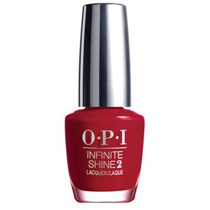 Få långvariga röda naglar med OPI Relentless Ruby från OPI's Infinite Shine-serie!