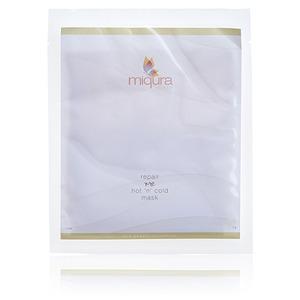 Miqura Repair Me Hot'n'cold Mask är en mjuk silkeproteinmask. Den hjälper bland annat till att återvinna förlorade kollagen- och elastinfibrer.