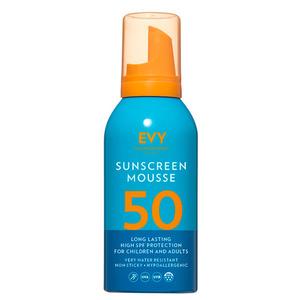 Evy Solskyddsmedel Mousse SPF 50 är en solkräm speciellt avsedd för den allra känsligaste huden.