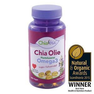 90 kapslar kallpressad chiafröolja rik på omega 3 - 100% vegetarisk