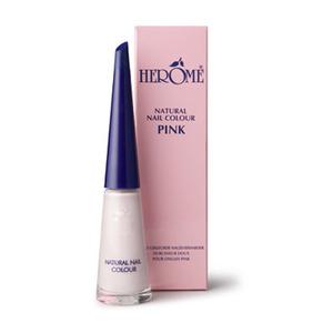 Herôme Natural Nail Color Pink - stärk naglarna med en fin naturlig färg