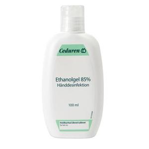 Skydda dina händer från oönskade bakterier med Ceduren Ethanolgel 85%, handdesinfektion - 100 ml Med24.se
