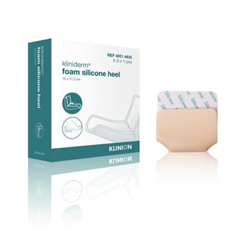 Kliniderm Foam Silicone Heel 10x17,5 cm - 5 st