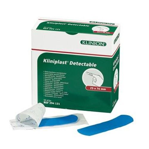 Kliniplast Detectable Plåster Blå - 50 st