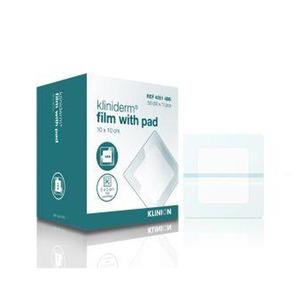 Kliniderm Film med steril sårdynan är avsedd för lätta absorption av sårvätska - Denna variant mäter 10x10cm