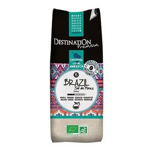 Ekologiskt, brasilianskt kaffe som är förmalt.