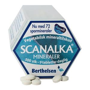 Berthelsen Scanalka Mineraler - 500 tabletter