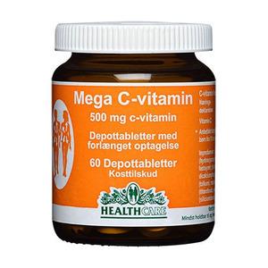 Health Care Mega C 500 mg - c-vitamin i depåform