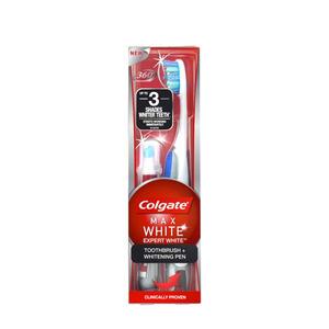 Colgate Tandborste Max White och Whitening Pen - behandling för vita tänder
