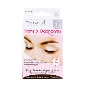 Depend Snabbfärgning Fransar & Bryn - Brunsvart