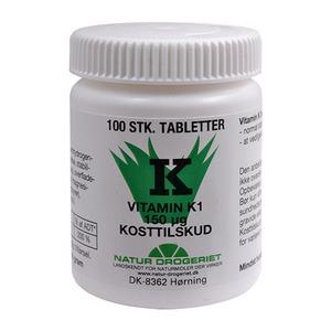 Natur Drogeriet Vitamin K1 150 ug - 100 tabletter