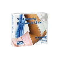 Akla Steril Kompress - Nonwoven - 5 x 7,5 cm - 10 st