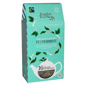 English Tea Shop Silken Pyramid Infuser Tea Peppermint eko - 16 påsar