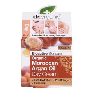 Dr. Organic Moroccan Argan Oil Day cream - 50 ml, närande kräm för dagligt bruk, baserat på ekologisk arganolja