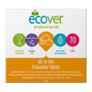 Ecover All in One Diskmaskinstabletter - 70 tabs, en frisk doft från växtbaserade ingredienser