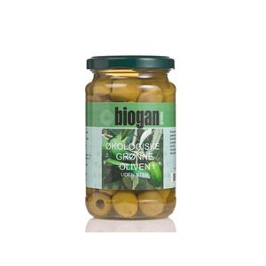 Biogan Gröna oliver utan kärna EKO - 340 g