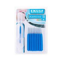 Ekulf PH Professional Mellanrumsborste - 18 st - 0,6 mm - Blå