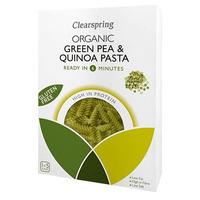 Clearspring  Gluten Free Green Pea & Quinoa Pasta Fusilli eko -
