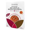 Clearspring Fusilini röda linser & brunt ris eko - ekologisk pasta