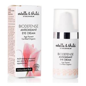 Estelle & Thild BioDefense Antioxidant Eye Cream - multifunktionell, ekologisk ögonkräm rik på antioxidanter