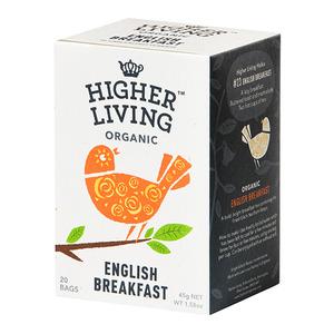 Higher Living English Breakfast Tea eko - ekologiskt English Breakfast te i påsar