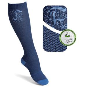 Funq Wear blå Kompressionsstrumpor - Light Bling Blue