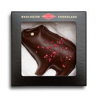 Økoladen Marsipangris m. hallon och mörk choklad, eko - 45 g
