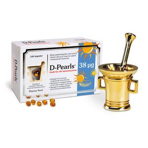 D-Pearls Kraftig Vitamin D 38 mcg - 240 kapslar