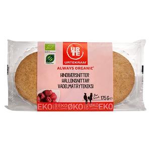 Urtekram Hallonsnittar 6 st Eko - 175 g