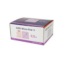 BD Micro Fine + 0,50 ml spruta med kanyl - 100 st